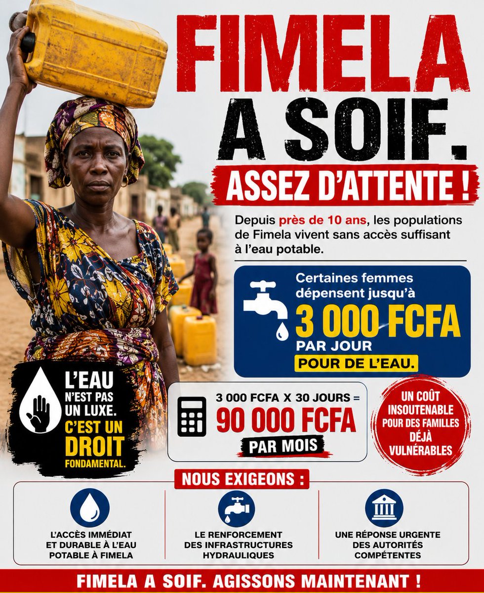DiorDIOME1's tweet photo. Son Excellence Monsieur @PR_Diomaye voici la situation que vive la commune de Fimela depuis près d'une décennies 
Nous voulons l'accès immédiat et durable à l'eau potable 
L'eau n'est pas un luxe mais un droit fondamental 
#Senegal #oms https://t.co/JDzLdVSa9d
