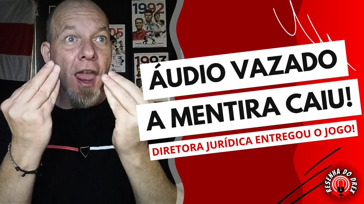 DrexTricolor's tweet photo. Pega na mentira! Vaza áudio da diretora jurídica desmentindo nota oficial do clube!
https://t.co/OZWCbnfFE1 https://t.co/1WRQEdvvHs