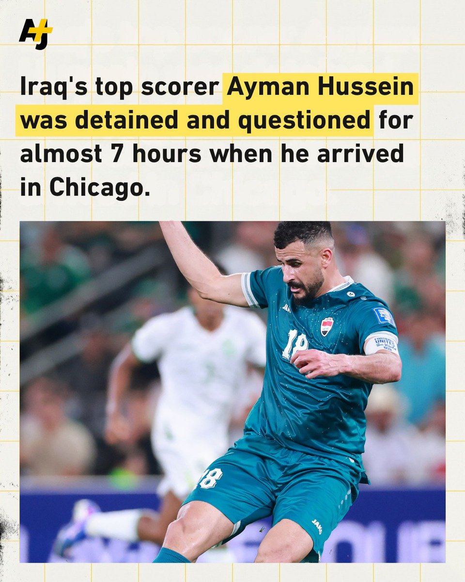ferizandra's tweet photo. Piala Dunia 2026 belum dimulai, tapi udah mulai menunjukkan tanda-tanda sebagai Piala Dunia terburuk...

● Top-scorer tim nasional Iraq, Ayman Hussein, ditahan dan interogasi hampir 7 jam saat dia tiba di Chicago...

● AS menolak izin masuk bagi wasit asal Somalia yang memenangkan penghargaan wasit terbaik di Afrika, Omar Artan...

Ia merupakan wasit Somalia pertama yang dipilih oleh FIFA untuk memimpin pertandingan Piala Dunia...

● Semua pertandingan tim nasional Iran diadakan di AS, namun tim tersebut terpaksa pulang-pergi ke setiap pertandingannya dari Meksiko, tempat mereka menginap demi menghindari masalah diplomatik...
