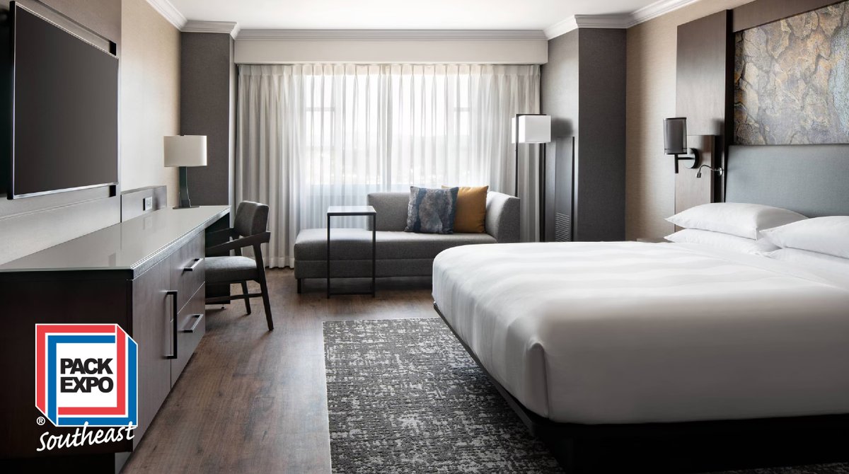 packexposhow's tweet photo. 📣 Housing for PACK EXPO Southeast 2027 is now open! 

Review your target move-in and move-out dates, then book through Expovision, the official hotel reservation office, for the lowest rates and loyalty points through your preferred rewards program. Don't wait to secure your space! 

RESERVE MY ROOM: https://t.co/ogwRNnM2mN
