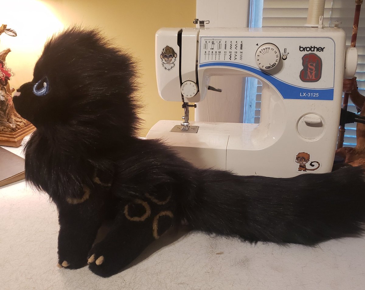 StoneMonkeh's tweet photo. Full custom plush, Abyss Cat from the game Crimson Desert. 
#stonemonkeh #plushies #CustomComissions #CrimsonDesert https://t.co/Rg2hrIJym5