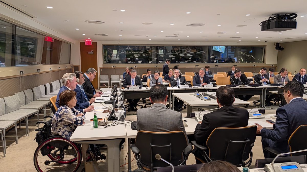 AmbKazUN's tweet photo. 🇰🇿🇺🇳 Honored to co-host today's side event on social inclusion and disability in Central Asia jointly with my Central Asian colleagues and UNDESA. https://t.co/PxXCfrf6Ki