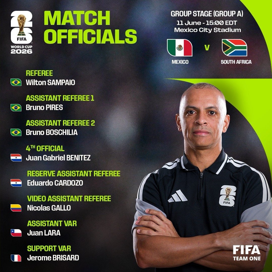 elviofrancopy's tweet photo. Orgullo guaraní! 🇵🇾⚽

➡️Juan Gabriel Benítez será el Cuarto Árbitro en el partido #México vs #Sudáfrica del Mundial 2026.

➡️Con experiencia en Libertadores, Sudamericana y Primera División, Benítez suma más de 180 partidos 

¡Vamos Paraguay! 💪 #Mundial2026 #Benitez https://t.co/LZaasNAIci