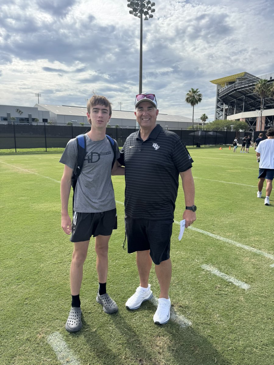 RyderThomas2008's tweet photo. Great day at UCF today. Top 3 in field goal comp! Thank you @PeteAlamar and @UCF_Football for hosting this camp. 
@KHHSFB https://t.co/K0mwNCuyhw