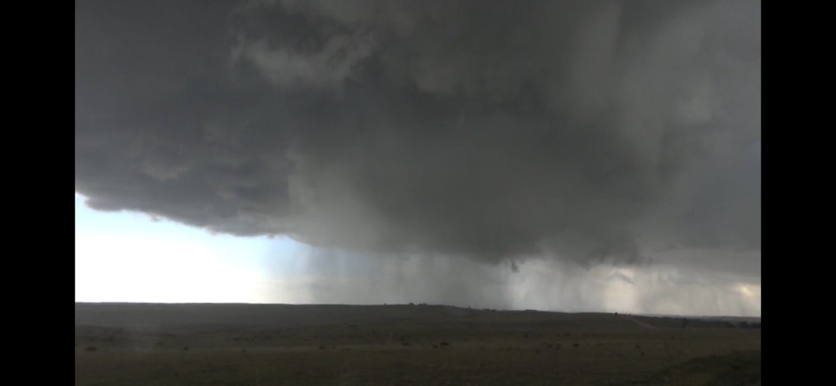 Dan_Fitts's tweet photo. Baseballs and brief multi vortex tornado 12 miles N of Ramah,Colorado @NWSBoulder #cowx https://t.co/tE5OG6XnEx