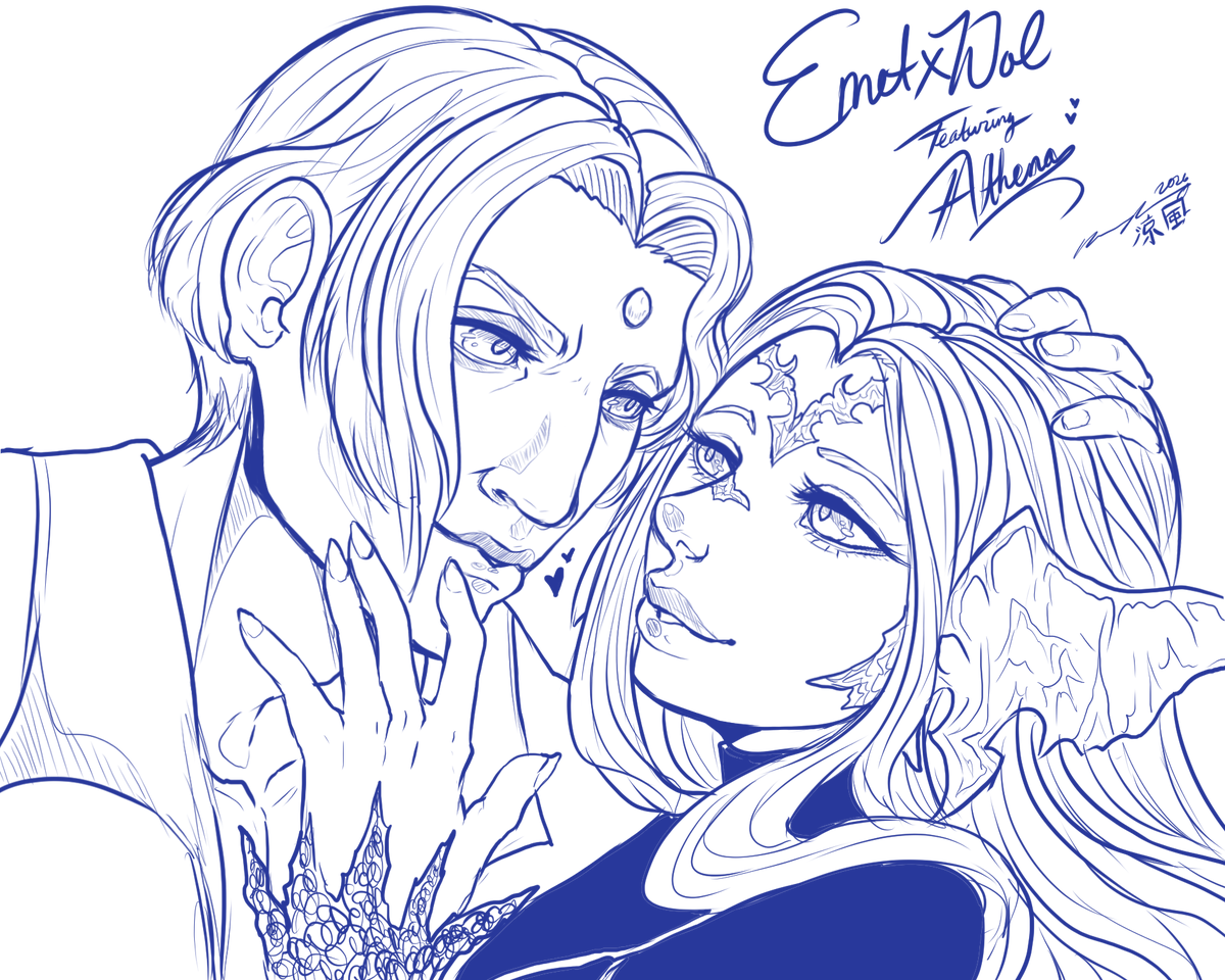 MizunoSuzuka's tweet photo. Thread of all the EmetxWol sketches, Thank you all for sharing your babies, and also for sharing your love of the Tsundere rat man. We love him and no matter what you are, he loves you too. <3 (1/4) https://t.co/oUgc2Ek2zO