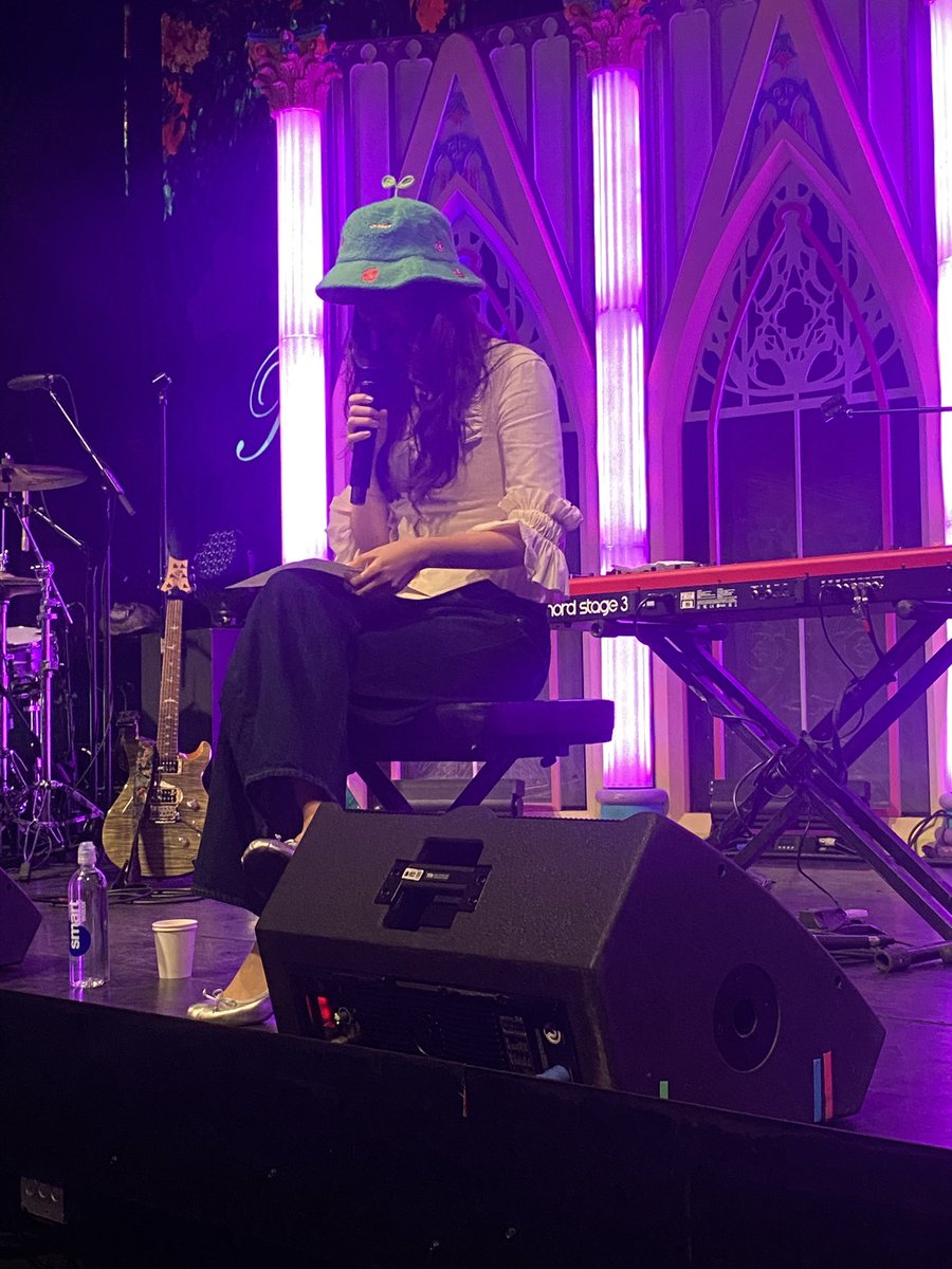 maxxioverdrive's tweet photo. My fave parts of @EmBeihold’s Denver Shapeshifter show:

- Em crouching down to sing directly to me 🤩 
- showing Em my tattoo
- the sense of community
- the child I didn’t know who held my hand during the entirety of Won’t Let Go
- Janani
- every song✨
Come back soon 🩵 https://t.co/pO4O64ao7F