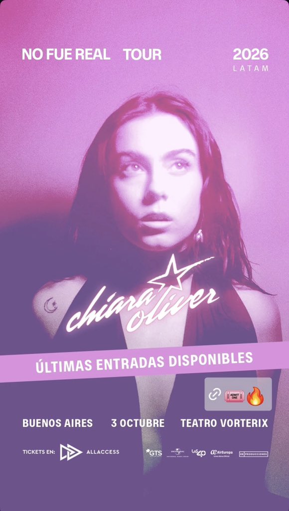 visionsofchiara's tweet photo. EB Producciones via ig stories 

🎫 https://t.co/r5xbHfyVDe https://t.co/ikxbOk3IQz