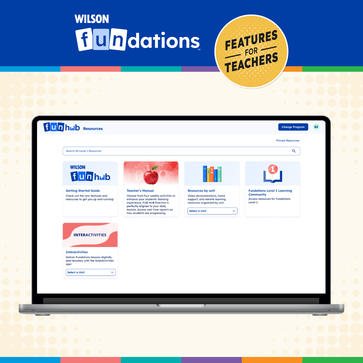wilsonlanguage's tweet photo. Centralized. Simplified. Teacher-friendly.

FUN HUB® puts Fundations® K–5 in one place—planning tools, videos, progress monitoring, and on-demand learning.

👉 Explore: https://t.co/hJfuLsccde

#FUNHUB #Fundations #StructuredLiteracy #ScienceOfReading #K5 https://t.co/YSwSAvNYS7