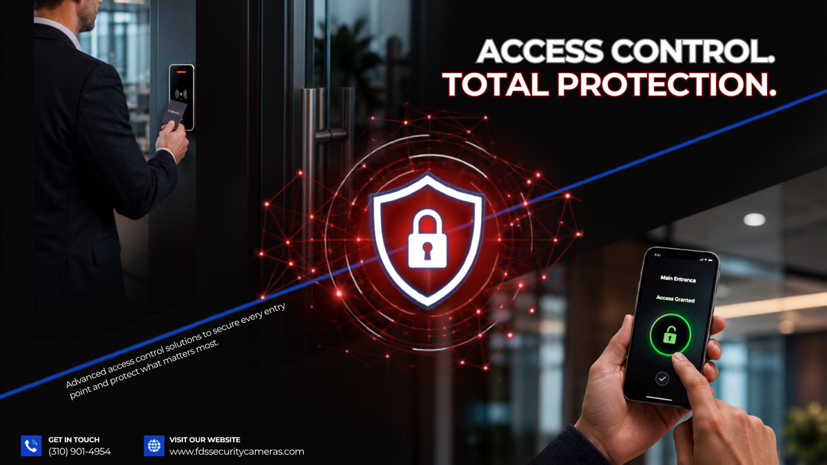 cctv_la's tweet photo. 🏢🛡️ Access Control Made Simple

Trusted access control los angeles, security cameras installation los angeles, &amp; commercial security systems los angeles.

📍 https://t.co/B7gqgvNmjc
📞 (310) 901-4954
📧 info@fdssecuritycameras.com
#AccessControl #SecuritySystemsLosAngeles https://t.co/6gW533AidO
