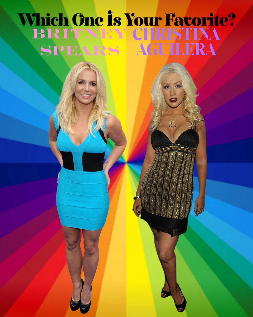 beanzbob2001's tweet photo. Which One Is Your Favorite, Britney Spears Or Christina Aguilera?

#BritneySpears #ChristinaAguilera #PrincessOfPop #Choose #XTINA https://t.co/mZi9hhqFQM