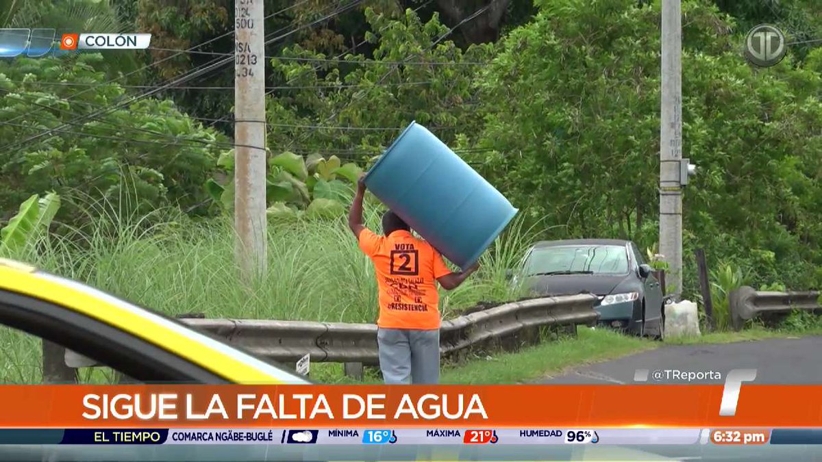 TReporta's tweet photo. Miles de residentes de Nueva Providencia, Limón y Sabanitas, en la provincia de Colón, continúan afectados por la falta de agua potable tras el daños registrado hace más de una semana en una de las bombas de la estación del Idaan en el sector. https://t.co/Wfhy4EJpek