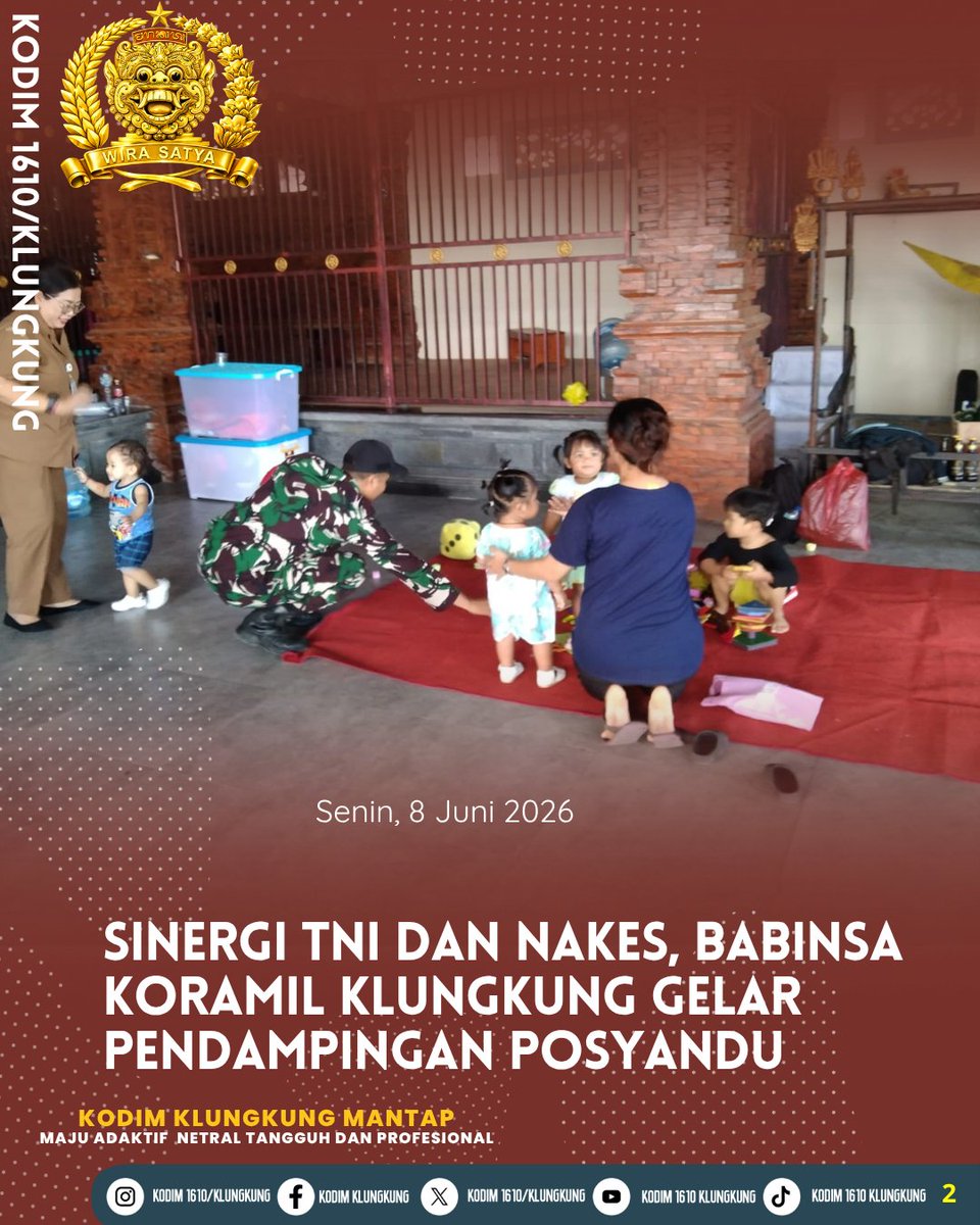 Dim1610klk's tweet photo. Puluhan Balita Dan Lansia Hadiri Posyandu, Koptu Kadek Agus Hadir Pastikan Pelayanan Kesehatan Optimal https://t.co/NAdVTBa8RF