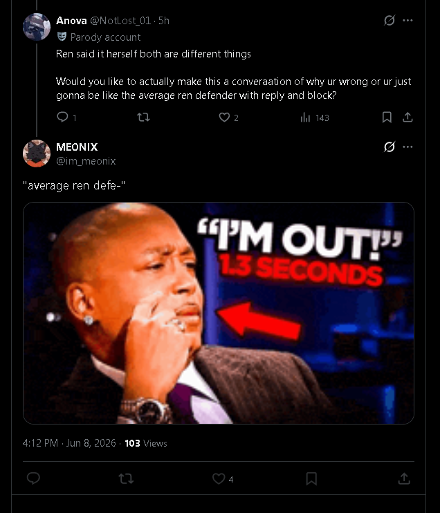 NotLost_01's tweet photo. @Chips98586178 @EnjoyerSmith21 worst part is, they always pull up the same move of

Reply and block... LIKE THEY ARE SO PREDICTABLE ATP https://t.co/E6tHqFCQRo