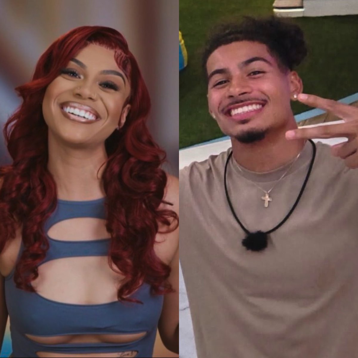 finalboyastro's tweet photo. Why are big lex and sincere kinda twins  
#LoveIslandUSA #BaddiesUSA https://t.co/Pun98GMWad