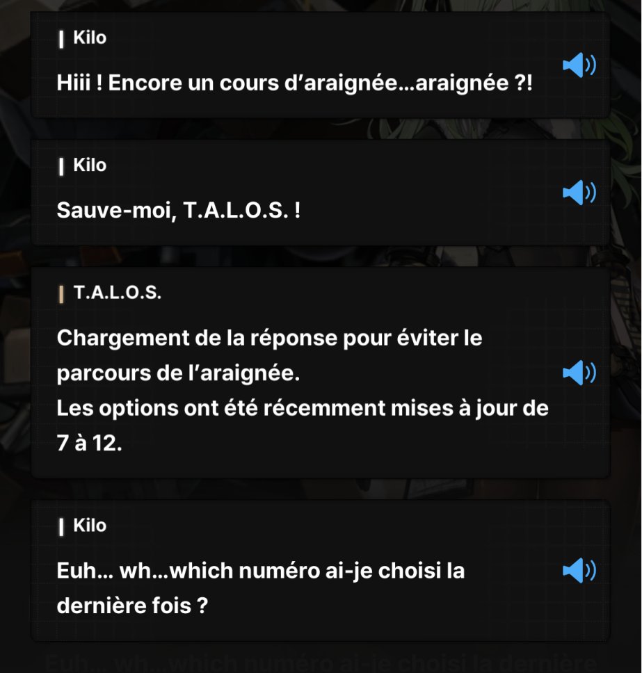 Fatalix57's tweet photo. @Teajumarryme On parle de la même traduction française faite par IA? Celle qui a traduit "spider course" (diner d'araignées) par "parcours de l'araignée"? Faut vraiment aimer le goût de la merde pour lire cette traduction sans s'arracher les yeux. Bonus : L'IA qui oublie de traduire https://t.co/8rwrf2ILgq
