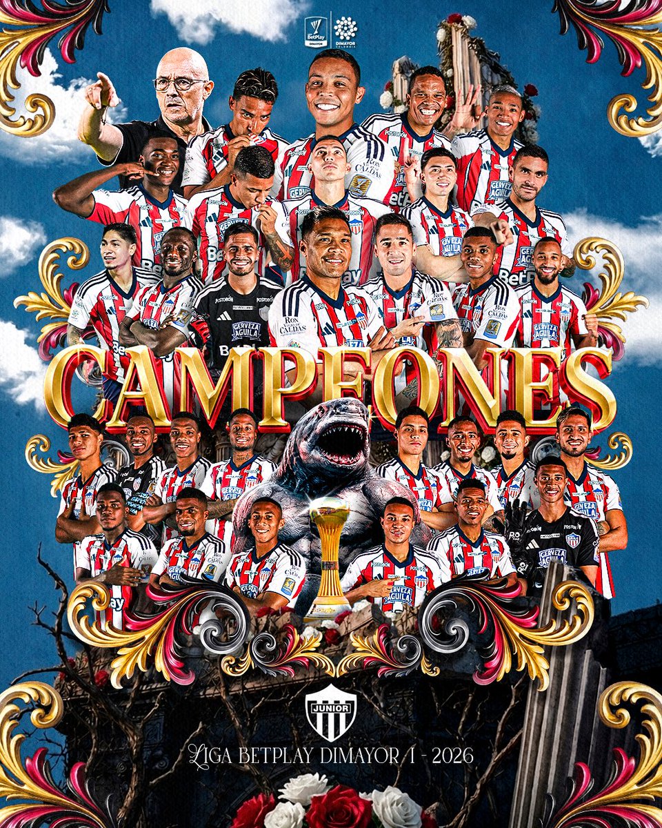 AtlanticoEmi's tweet photo. Bicampeones!!
.@JuniorClubSA https://t.co/pxTLvHtRI0