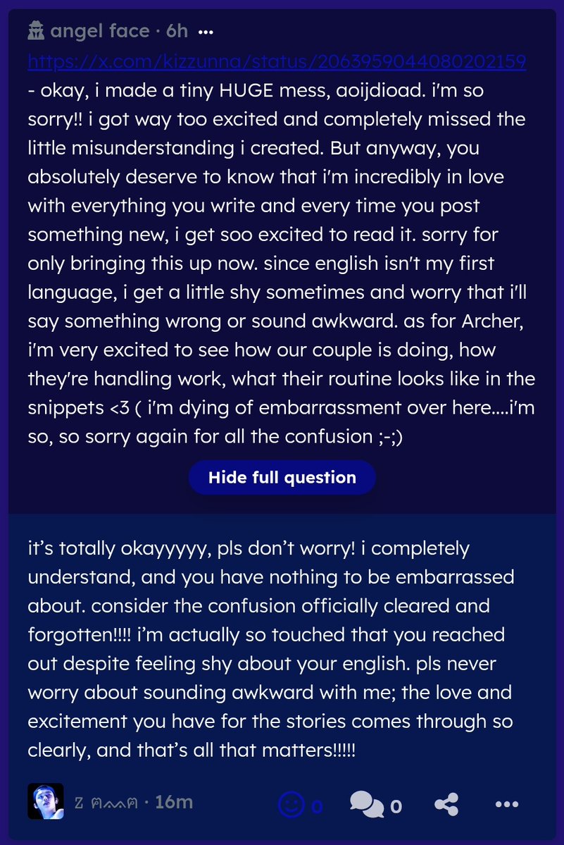 kizzunna's tweet photo. https://t.co/ES4oGW40rs - okay, i made a tiny HUGE mess, aoijdioad. i'm so sorry!! i got way too … — it’s totally okayyyyy, pls don’t worry! i completely understand, and you have nothing to be embarrassed about. consider the … https://t.co/mVPMOztWKQ https://t.co/DU9xlOdIJm