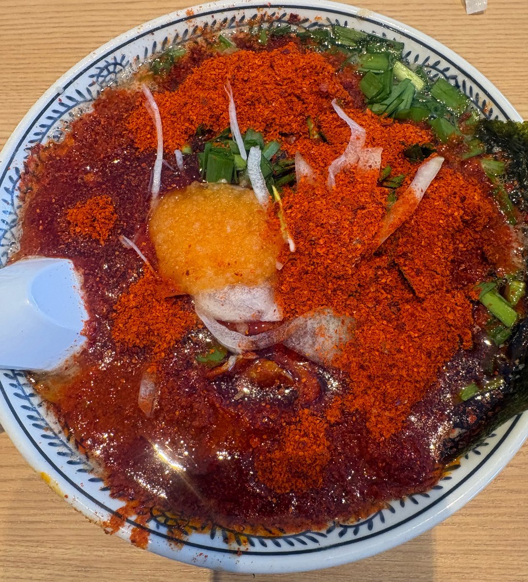 117miii's tweet photo. 丸源の５辛食べたよ🥰 https://t.co/Qtip4wHkcv