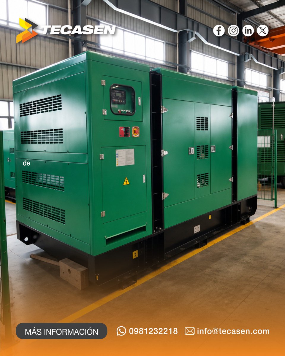 Tecasen's tweet photo. La energía es un elemento fundamental para la continuidad de las operaciones industriales. ⚡ Un sistema de generación confiable permite garantizar la seguridad, eficiencia y disponibilidad de los procesos, minimizando interrupciones y contribuyendo al cumplimiento. https://t.co/5rU3prEjet