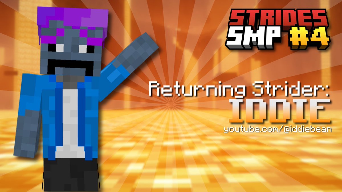 StridesSMPMC's tweet photo. It's time to announce our EIGHTH returning member! 

It is... IddieBean! 🩷  
He’s a bean I think?

Go check his channel out at https://t.co/FFReUtSzfF https://t.co/MTKA3JDbY5