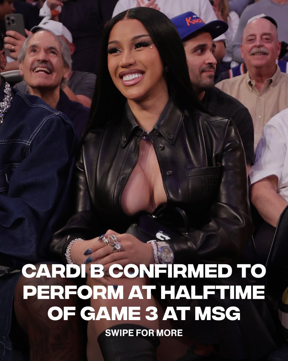 ComplexSports's tweet photo. Cardi B is set to perform at halftime for game 3 🤩

(via @TMZ) https://t.co/nhmHeacZ14