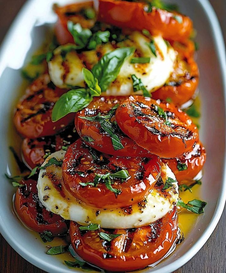 NThanh86518's tweet photo. Grilled tomatoes, fresh mozzarella, basil, and extra virgin olive oil! 🍅🧀🌿
  #Tomatoes #Mozzarella #Basil https://t.co/ubfG0PJdSN