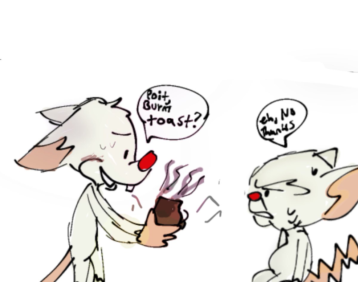 SallySus1's tweet photo. Burnt Toast 🍞 #animaniacs #patb #pinkyandthebrain #brinky https://t.co/55w8RjHFIV