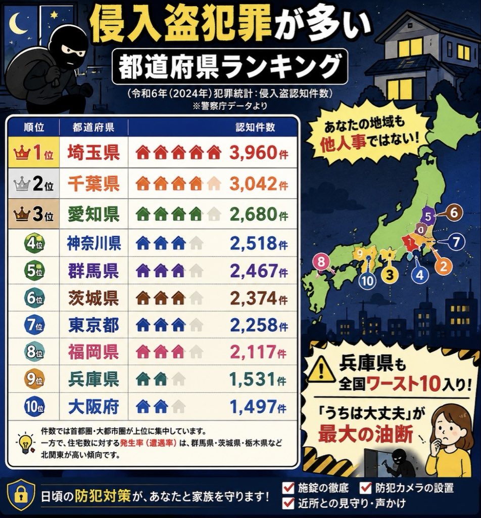 security110's tweet photo. おはよーございます。
兵庫の皆様　皆様の大好きな兵庫県は安全な県ではありません。　みんなの力で日本一安全な県に　自助のお手伝い https://t.co/qKAFi4JHyK