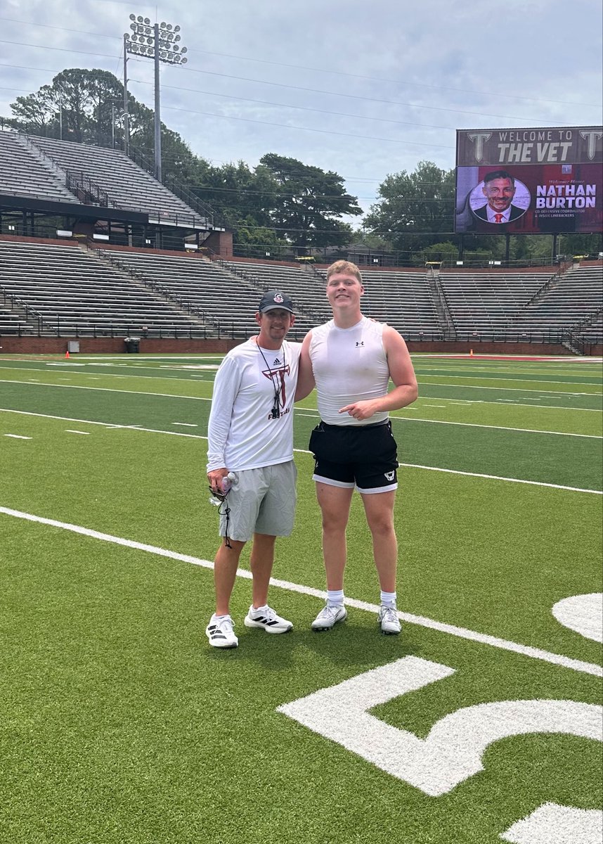 JohnStanley706's tweet photo. Had a great time at @TroyTrojansFB!! Huge thanks to @TQHancock for your time, the workout, and conversation.  #OneTROY ⚔️ 

@OneOnOneKicking @Bamasnap @jeremycrabtree @RecruitGeorgia @__AustinButler @CalebSisk_ @HKA_Tanalski https://t.co/osaWYViflW