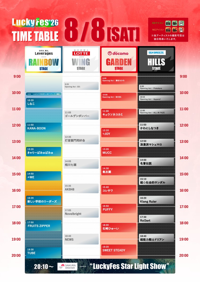 maneki_LIVE's tweet photo. 第一回優勝者「MiiNA」LuckyFes出演タイムテーブルが公開となりました。

■8/8（土）10:00～10:30 Garden Stage

となります。

現在のまねチャレの様子はこちらまで。
https://t.co/V0TELj4m6S https://t.co/c4YCG96AI9