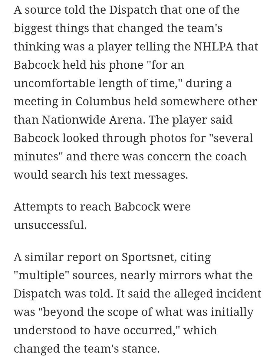 Joker_Fish's tweet photo. @ry_brodeur Lol that was a story the CBJ tried to push until the NHLPA heads flew in and started interviewing players https://t.co/9gMejUnpZj