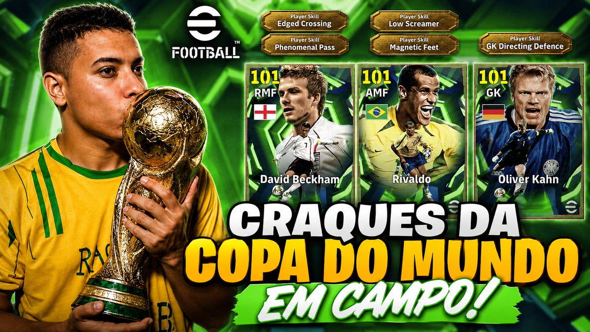 Wellzito_Gamer's tweet photo. ESTAMOS AO VIVO JOGANDO A LIGA EFOOTBALL COM OS CRAQUES DA COPA DE 2002! 

https://t.co/xEVrZ2lfHd

#efootball #efootball2026 #Efootballmobile #football #copa #fifa #fifaworld https://t.co/GThJ3gsAN8