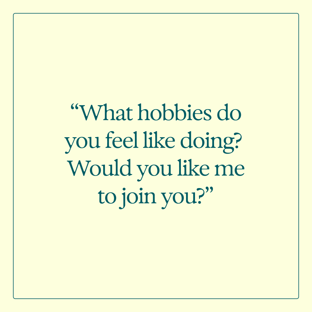 talkspace's tweet photo. It can be hard to know what to say when a loved one is struggling with loneliness. Swipe for 5 therapist-recommended things you can say to a loved one in your life. 💭 

Which one do you find most helpful? #LonelinessAwarenessWeek https://t.co/oD5Eo1xkID
