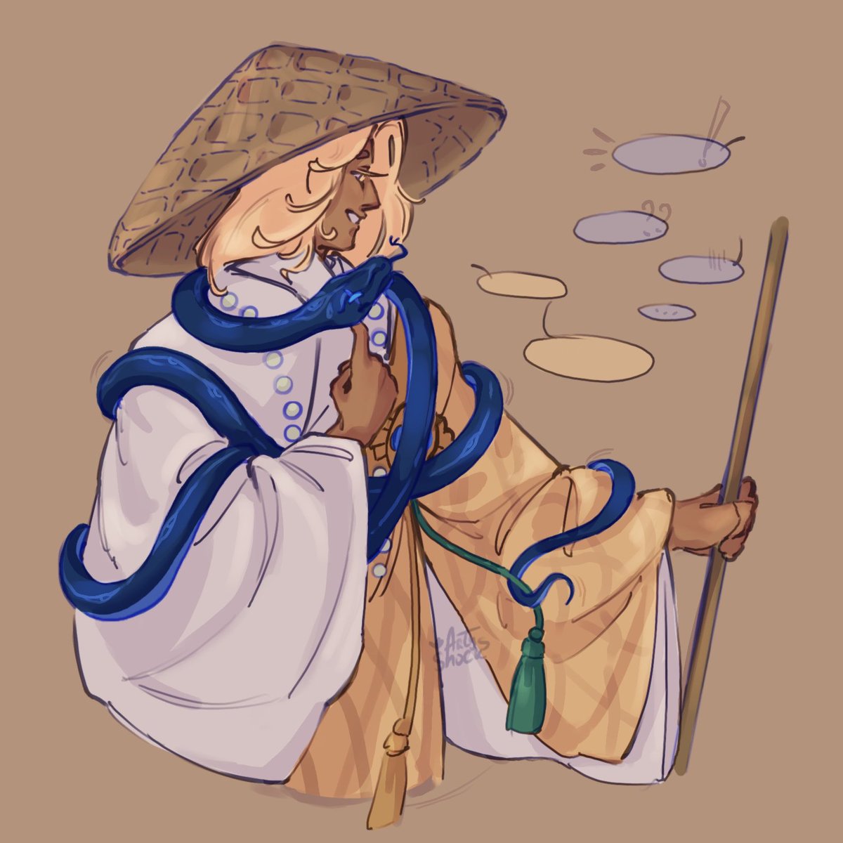 ArtyShocks's tweet photo. Young Peak Lord and his shoulder-sized Calamity

#purevanilla #shadowmilk #crk #au https://t.co/rluV17eN7t
