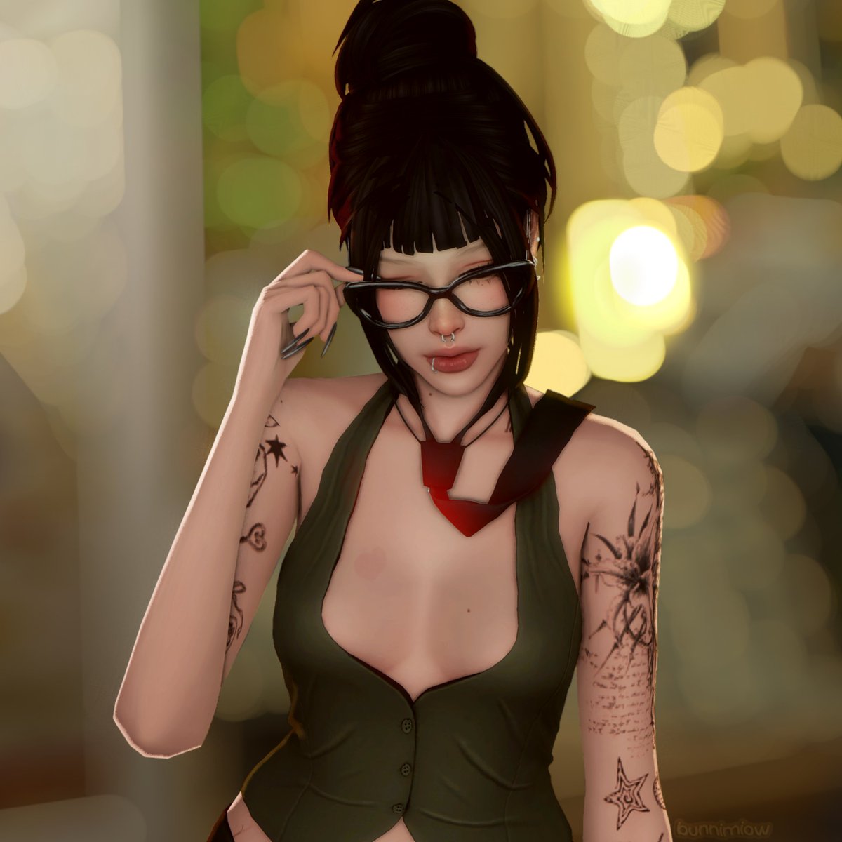 bunnimiow's tweet photo. that one cool girl in college https://t.co/UvER8ZH8KV