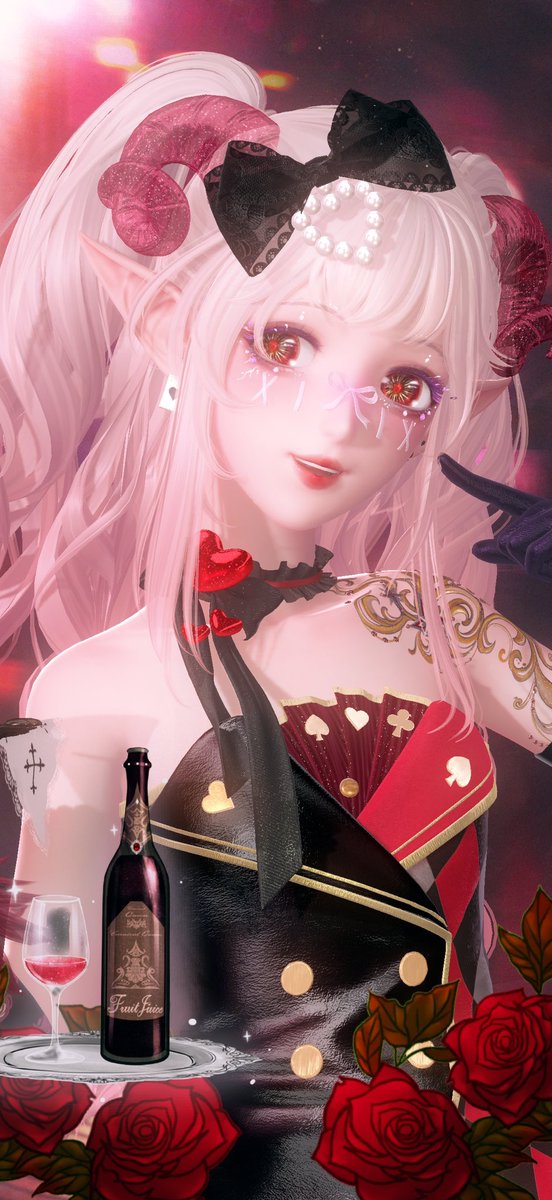 悪魔と化してしまったニキちゃんというコンセプトに作ってたのですが