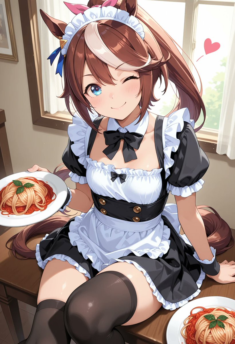 AI5785325758210's tweet photo. つづきましてトウカイテイオー
さんです。
今日は涼しい日になりそうですね。
体調崩さぬようお気をつけ
ください🙇
#AIart　#ウマ娘　#SFW
#トウカイテイオー https://t.co/072vgTEokW