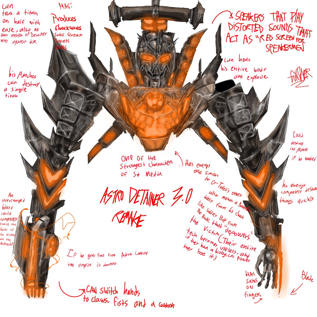 Gunther0k's tweet photo. I did some fixes on Detainer 3.0 concept, this is the final version, im done with this guy now.
#skibiditoilet #skibiditoiletart https://t.co/VQssxfUKx4