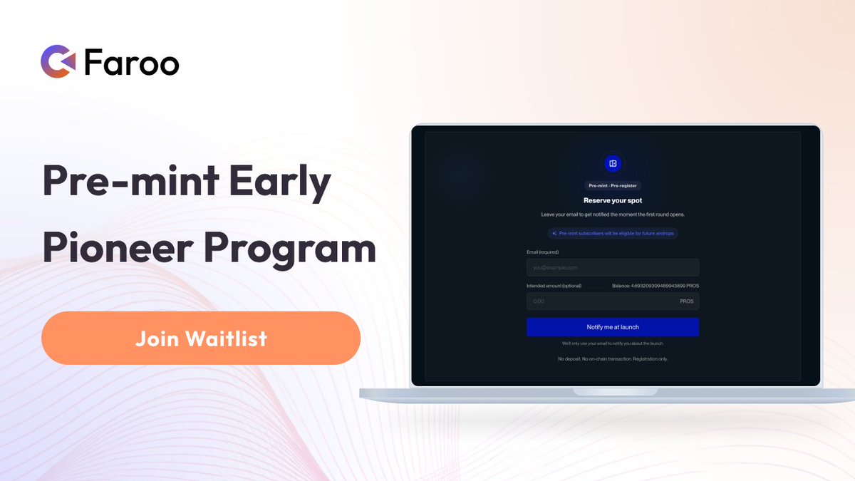 Farooxyz's tweet photo. Introducing stPROS Pre-mint

A fixed-term yield product backed by real-world assets.

Deposit $PROS and earn a pro-rata share of strategy performance.

Phase 1 adds a $5,000 incentive pool for Early Pioneers.

↓ Join the waitlist ↓
https://t.co/MB6jx6ssuN https://t.co/DgMVCyQXy0