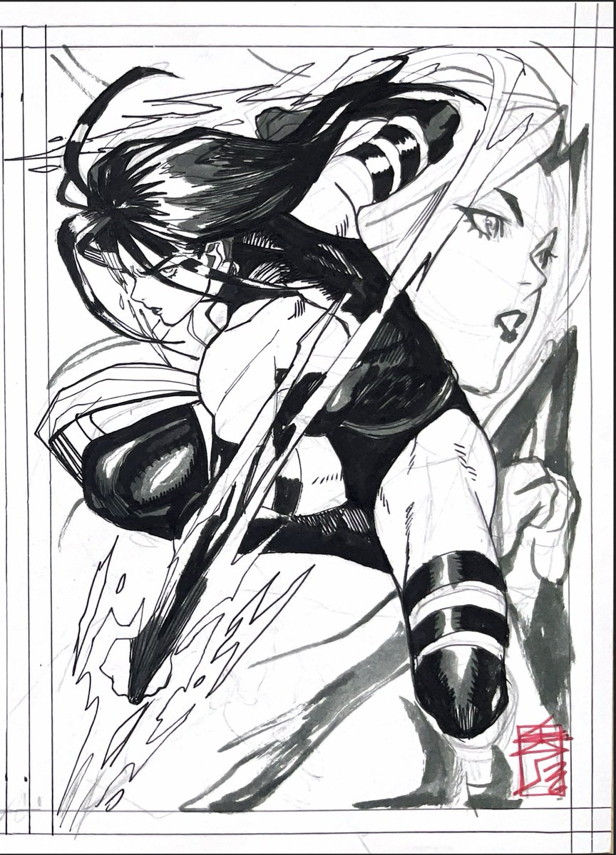 acecore2kx's tweet photo. Xmen psylocke ink sketch 

#xmen #psylocke #MarvelRivals https://t.co/z1yDPRrpcI