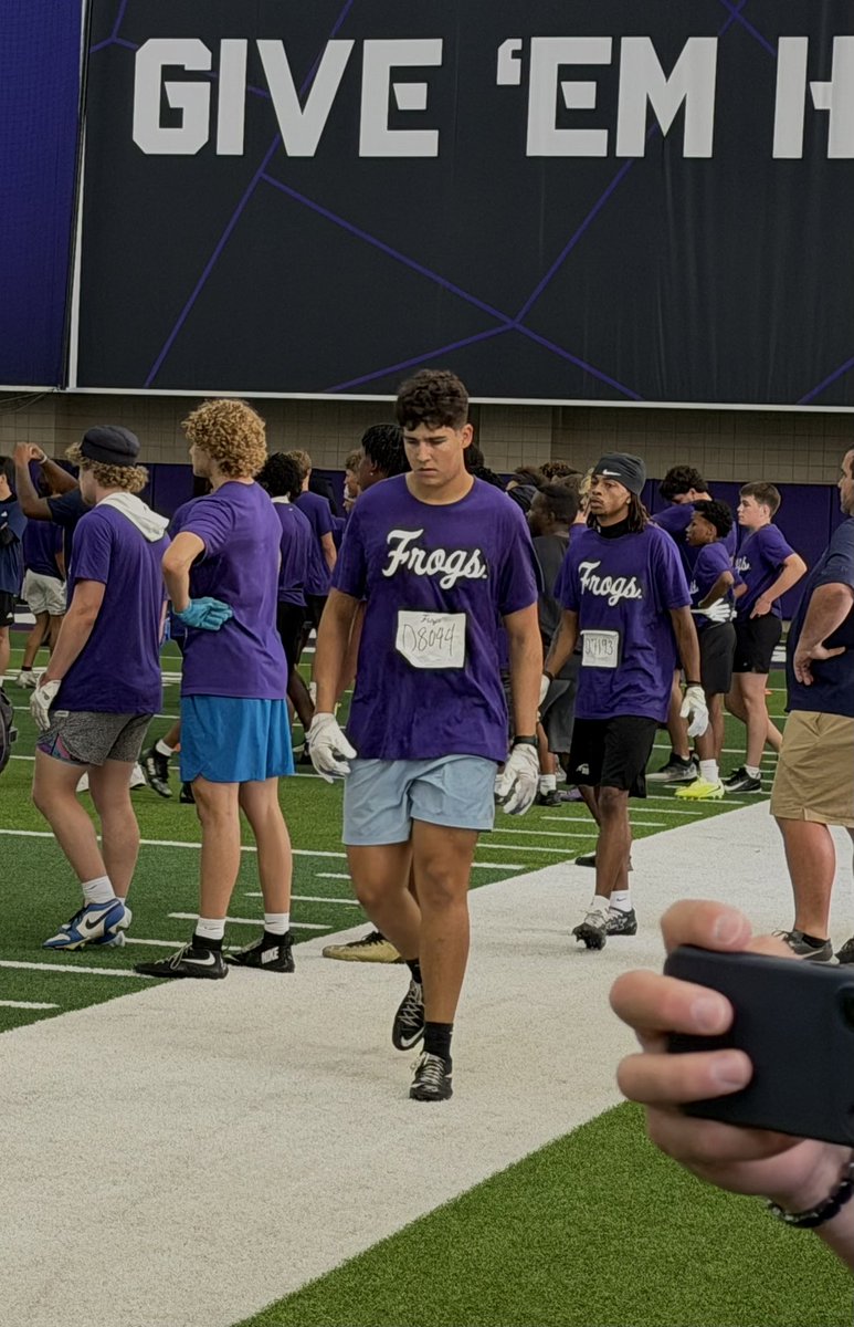 JackDuarte_85's tweet photo. Had a great camp this weekend at @TCUFootball It was a great opportunity to showcase my skills and get better!
@EHSCoachLopez @CoachSonnyDykes @Mitch_Kirsch #FAETW #JesusIsLord https://t.co/aBhyJWf00D