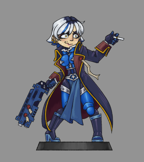 PkArtt's tweet photo. In the grim darkness of the far future, there is a cowardly Armiger pilot with a dream to become an Inquisitor https://t.co/9W4OZLmTAW