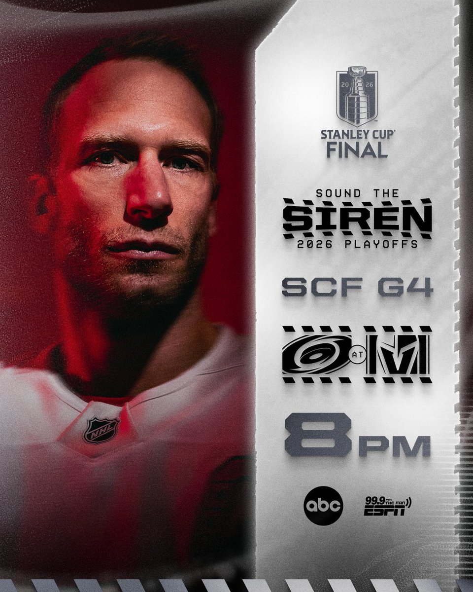 Canes's tweet photo. GAME ON

📍 Vegas
🕗 8:00 p.m.
📺 @ABCNetwork 
📻 @999TheFan 

Preview » https://t.co/gZ2fFtVGuf https://t.co/LMYxMjdgsf
