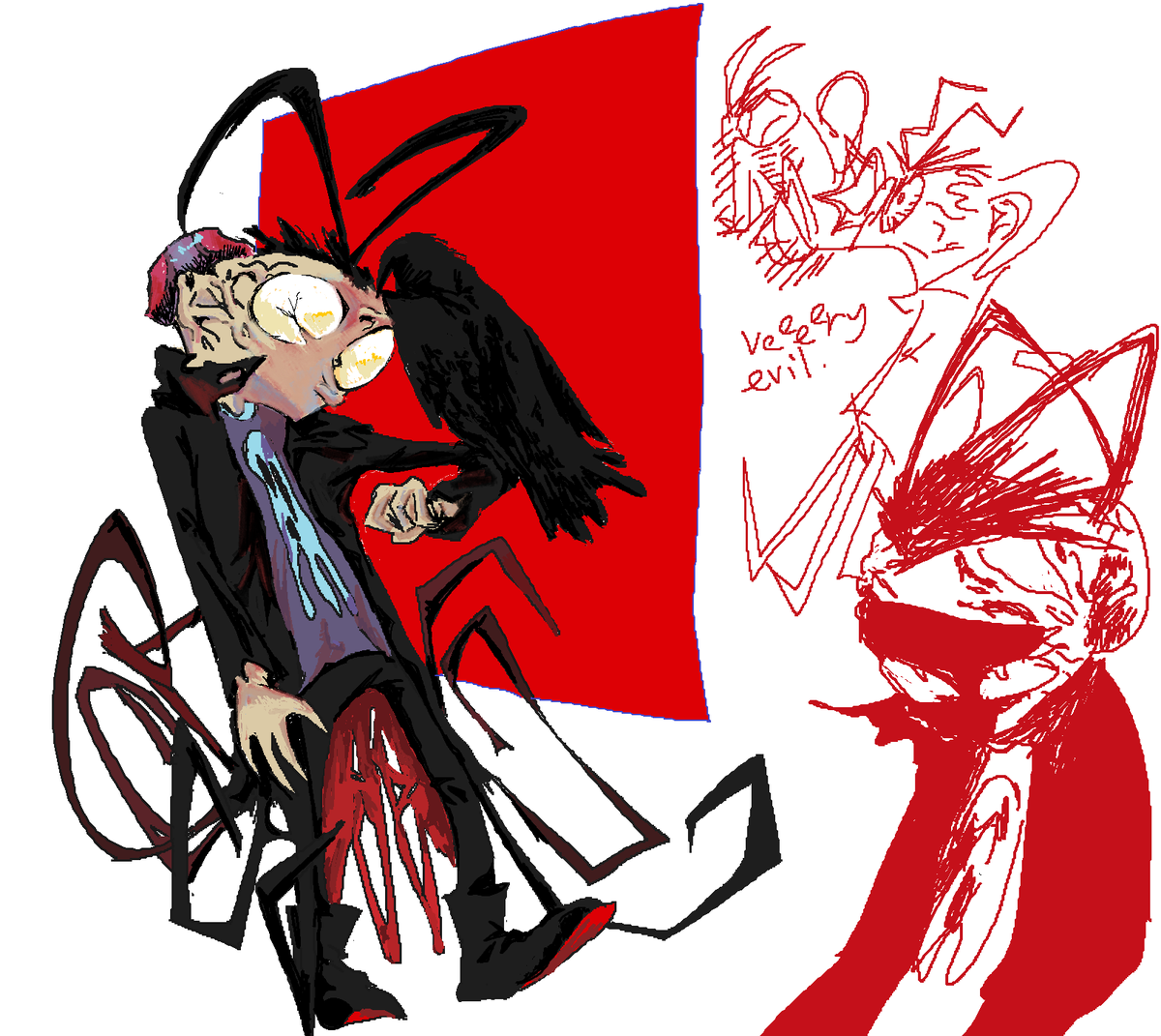 CishA97545's tweet photo. *gets possesed by the thing* #invaderzim #zimvoid https://t.co/CaBSfu2sz5