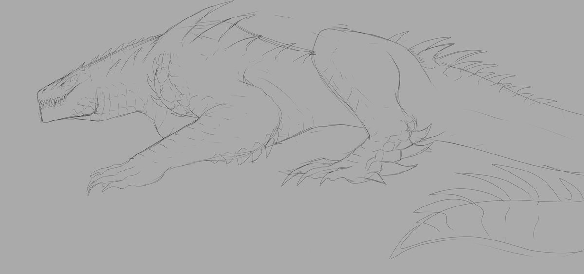 catfishbirb's tweet photo. Concept sketch of creature https://t.co/NGuwtUD30T