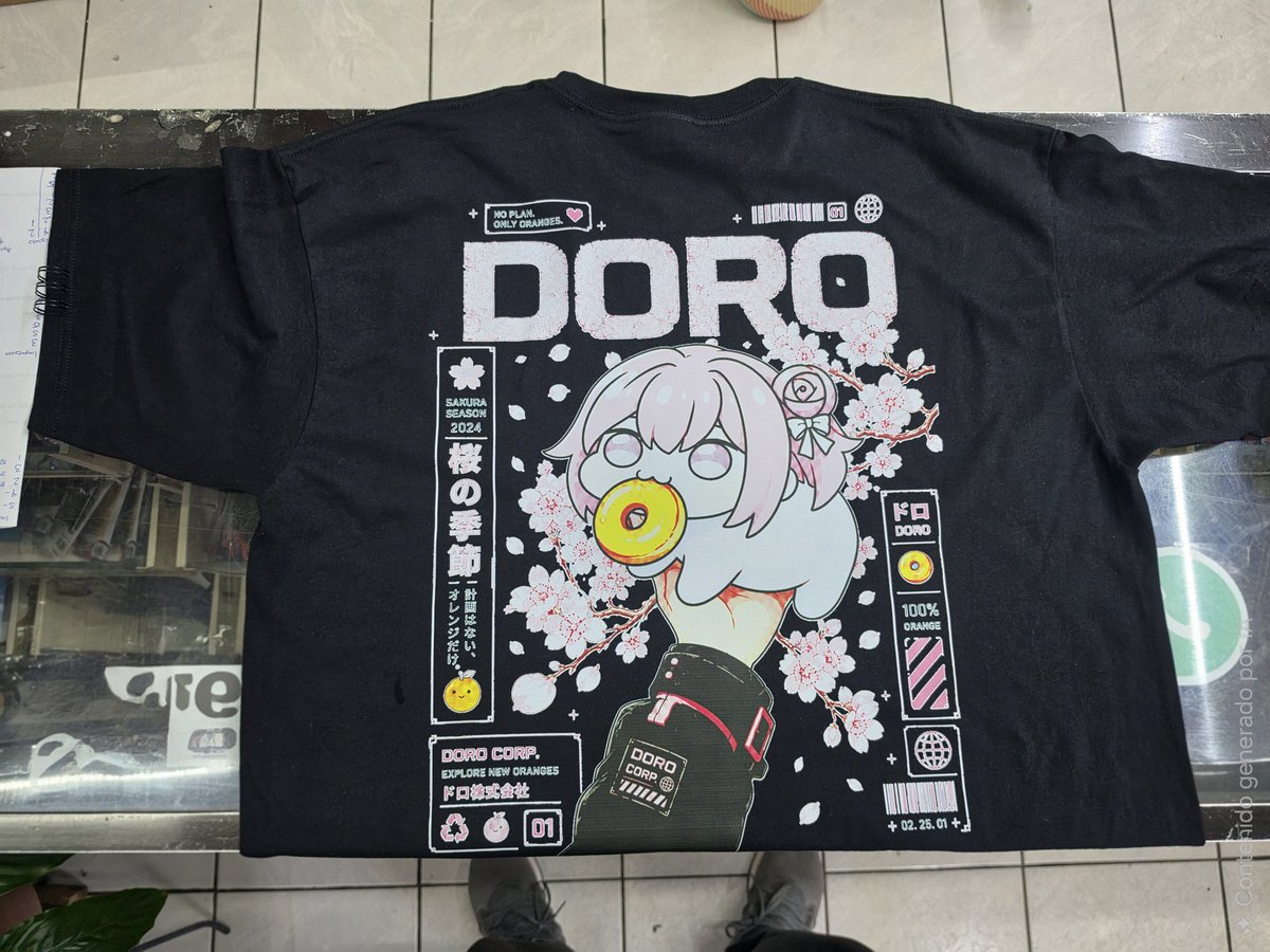 Darkyoshi0007's tweet photo. I had this idea since the beginning of the year to have custom Doro shirts made here in my city, but it was difficult to get solid colored shirts at a good price, and a few days ago this idea could be made. https://t.co/HR8K79H8aO