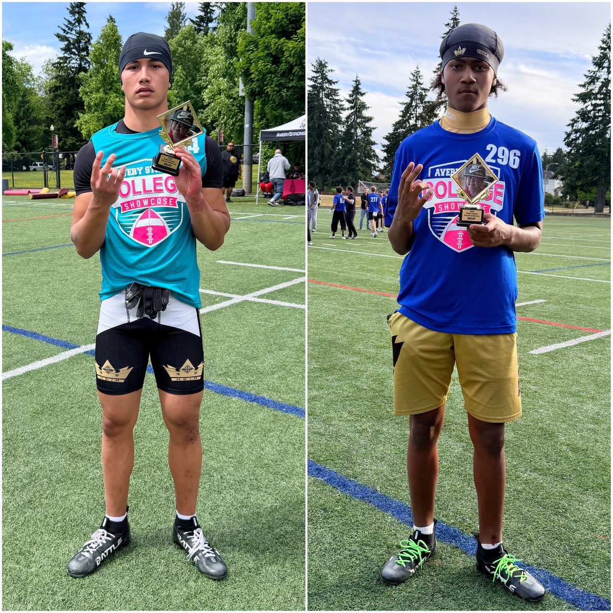 RegJones20's tweet photo. Our MVPs from the two largest College Mega Camps in the Northwest.

~~ SATURDAY- @THENWSHOWCASE ~~
OL MVP - @Xavier__Berry (2029)
DB MVP - @DashJones2_  (2030)

~~ SUNDAY - @AveryShowcases ~~
LB MVP - @KaicenCarter13 (2028)
DB MVP - @PrestonLagat_ (2027)
DB MVP - @Marquistovia1 (2029)
DL MVP - @OfaTaufalele (2028)
DL MVP - @Aedyn_Havili  (2028)

#ThisIsHEIR 👑 // #BowDown 👑 // #CrownsUp 👑 // #HeirFootball 👑  //#HeirBoyz ���👑 //