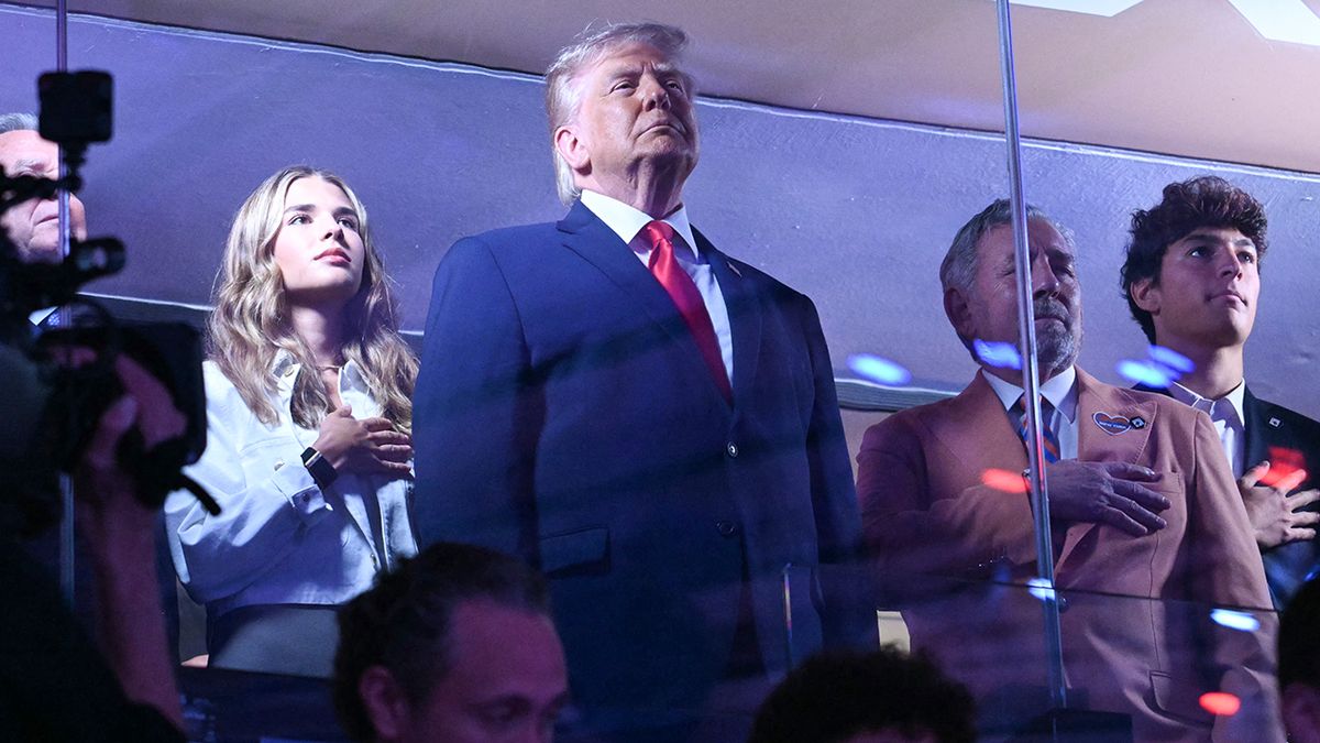 GOP_Media's tweet photo. President Trump is making history at Madison Square Garden.

Trump is attending Game 3 of the NBA Finals between the Knicks and Spurs, becoming the first sitting U.S. president to attend an NBA Finals game.

The president was joined by Interior Secretary Doug Burgum, EPA Administrator Lee Zeldin, Transportation Secretary Sean Duffy, Kai Trump, and Jared Kushner as the Knicks host their first Finals game in New York in decades.