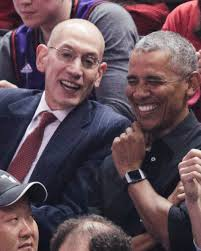 Dastrunk's tweet photo. @ChangeNFLOT @LakeShowYo Obama at game 2 of the finals in Toronto. Just say you hate Trump man at an insane level lmao. Obama was at many high level sporting events. He was a sports fanatic. https://t.co/eGRG5Q18WD